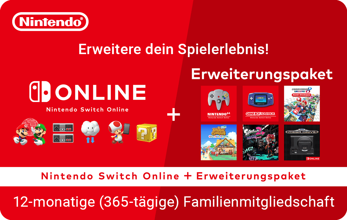 Nintendo Switch Online + Expansion Pass - 12 Month Family 69.99